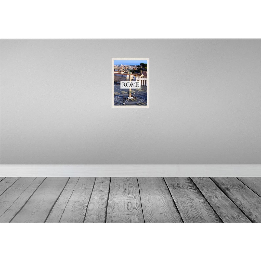 [LA-136641] Blechschild 40x30 cm Rom Italien Petersplatz Bildmotiv Reisemotiv Abenteuer Reisen Straße Stadt Urlaub Bild 2
