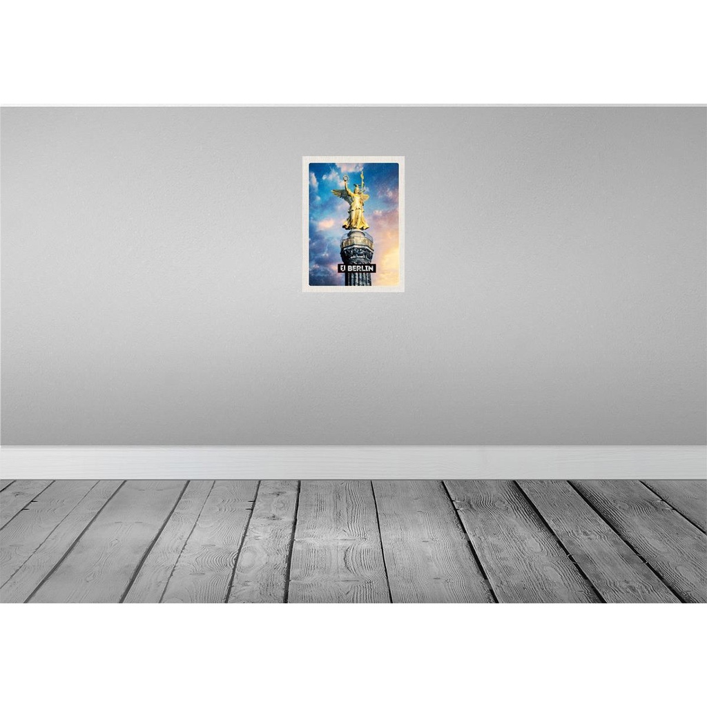 [LA-136675] Blechschild 40x30 cm Berlin DE Alexanderplatz Siegessäule Bildmotiv Reisemotiv Abenteuer Reisen Urlaub Bild 2