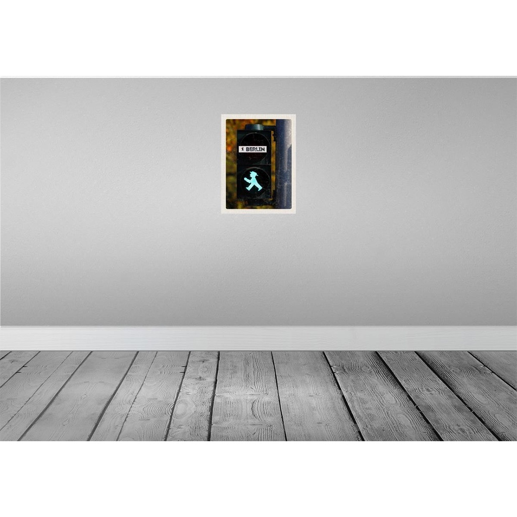 [LA-136676] Blechschild 40x30 cm Berlin Deutschland Ampel Reise Bildmotiv Reisemotiv Abenteuer Reisen Urlaub Bild 2