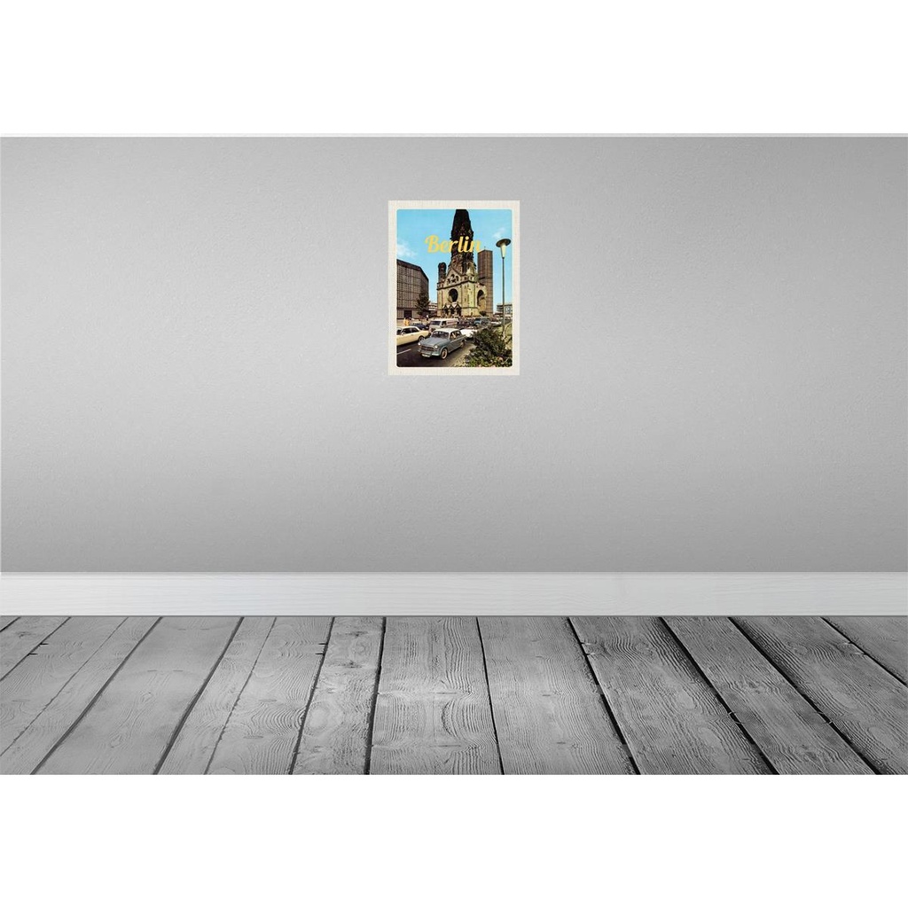 [LA-136683] Blechschild 40x30 cm Berlin Deutschland Antik Gemälde Reise Bildmotiv Reisemotiv Abenteuer Reisen Urlaub Bild 2