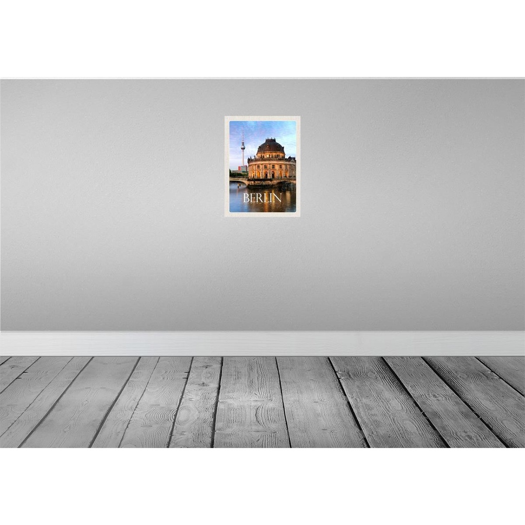 [LA-136694] Blechschild 40x30 cm Berlin Deutschland Porträt Fluss Bildmotiv Reisemotiv Abenteuer Reisen Urlaub Bild 2