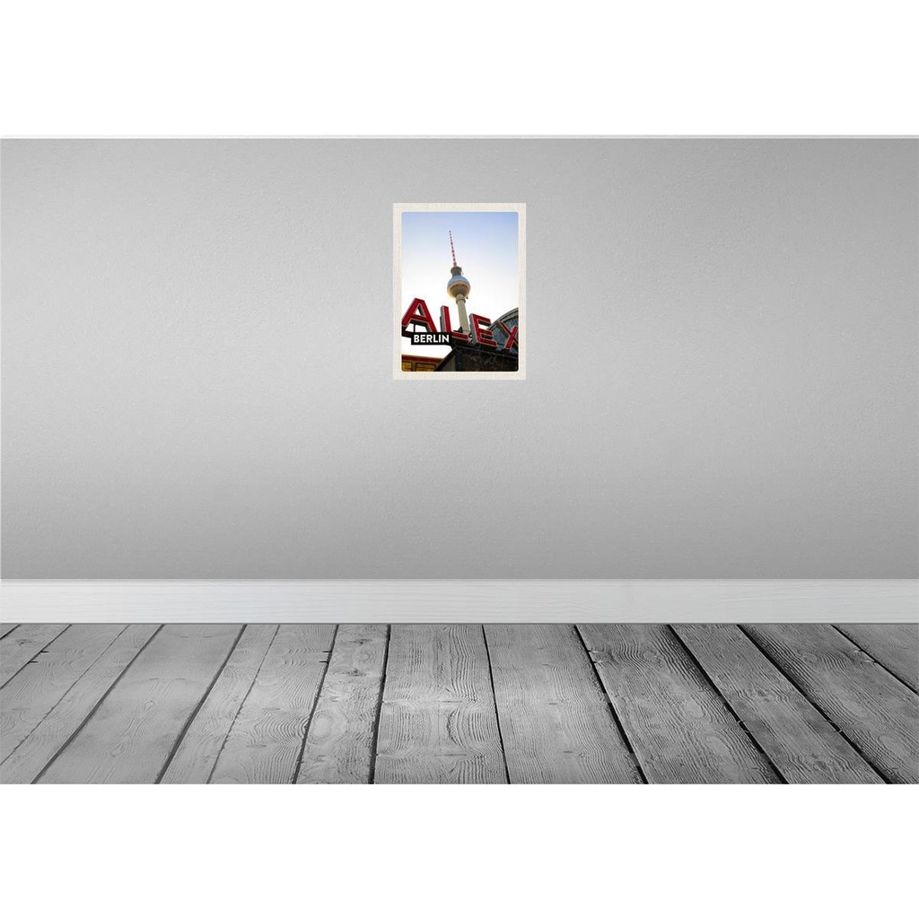 [LA-136699] Blechschild 40x30 cm Berlin Deutschland Alexanderplatz Bildmotiv Reisemotiv Abenteuer Reisen Urlaub Bild 2