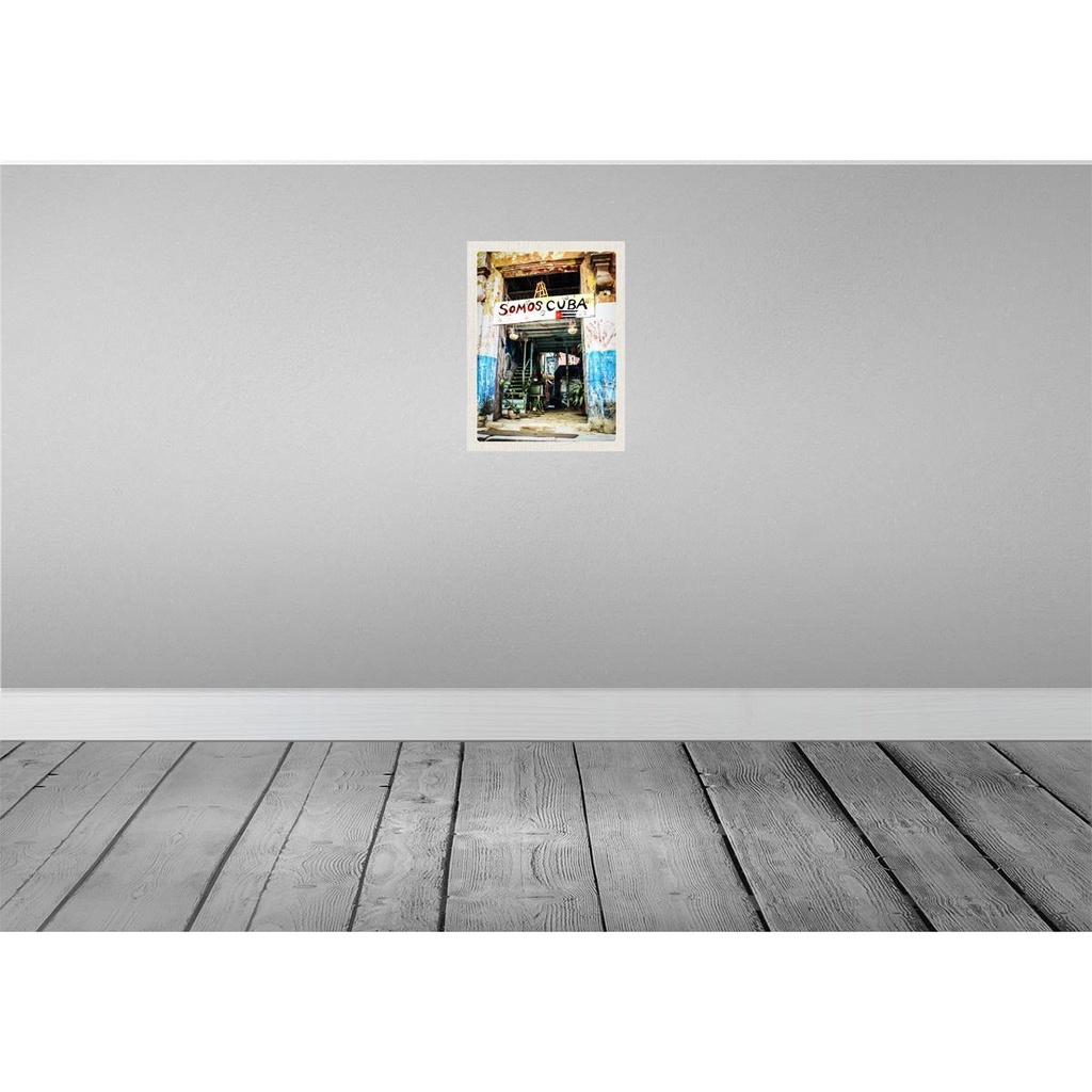 [LA-136726-H] Holzschild 40x30 cm Cuba Karibik Somos Reise Bildmotiv Reisemotiv Urlaub Bild 2