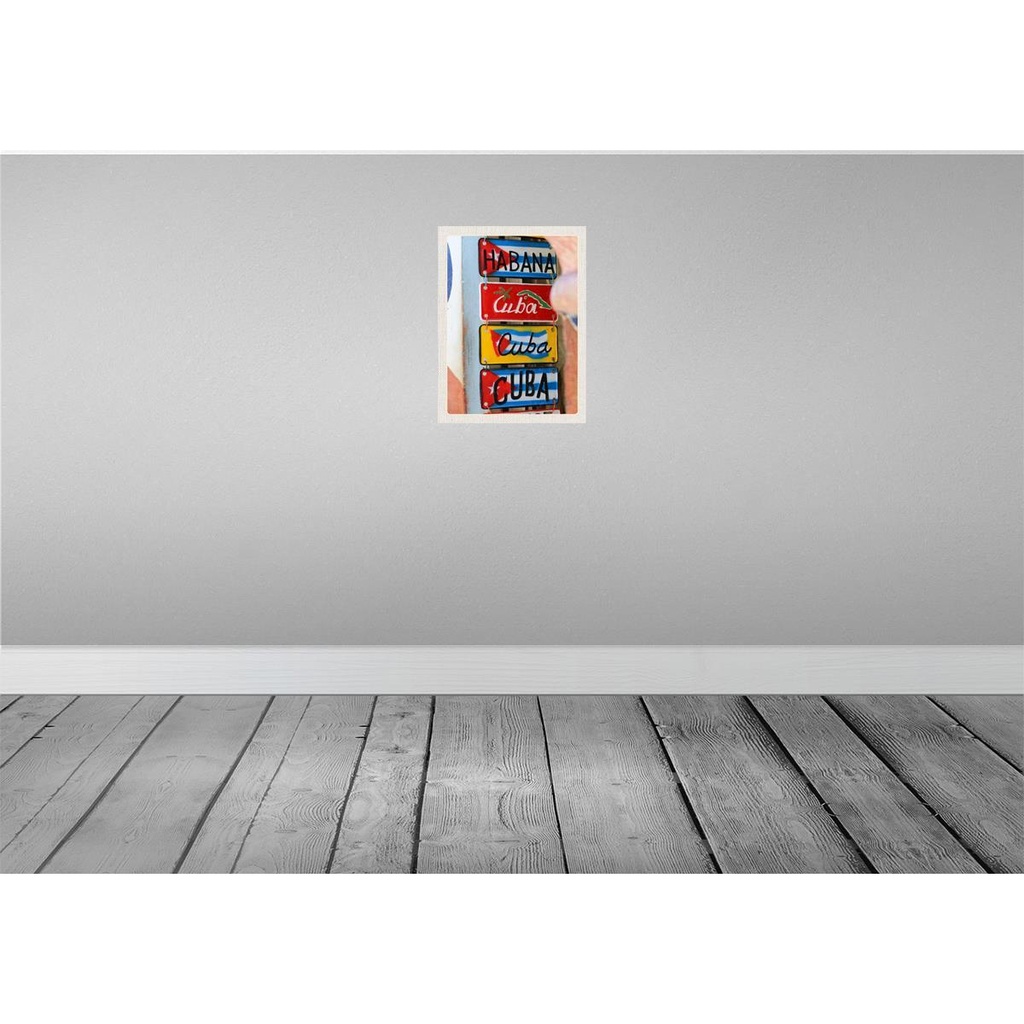 [LA-136728] Blechschild 40x30 cm Cuba Karibik Habana Bildmotiv Reisemotiv Abenteuer Reisen Amerika USA Urlaub Bild 2