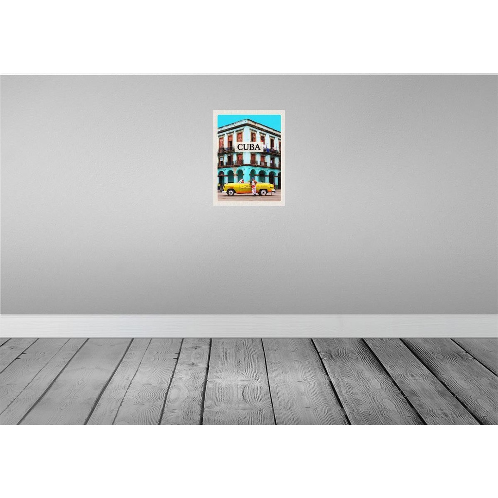 [LA-136729] Blechschild 40x30 cm Cuba Karibik Urlaub Oldtimer Haus Bildmotiv Reisemotiv Abenteuer Reisen Amerika USA Bild 2