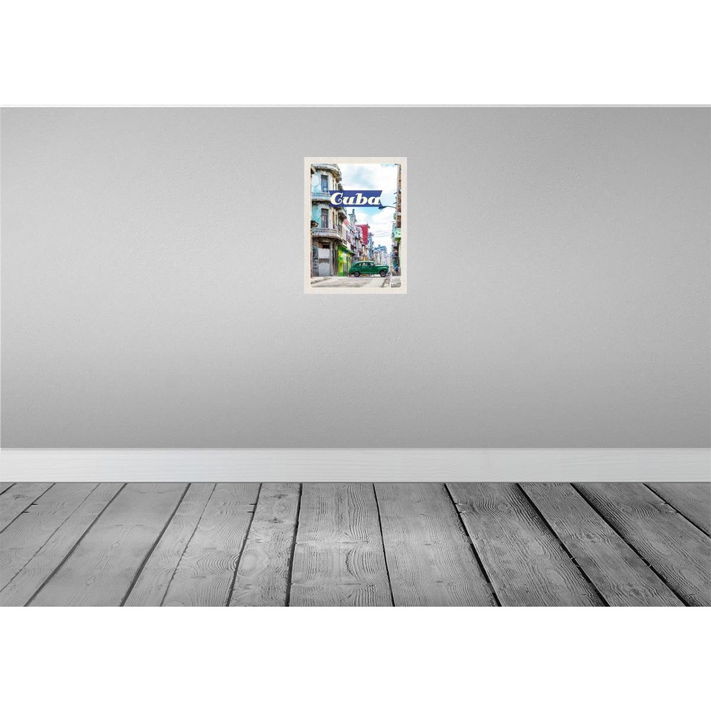[LA-136735] Blechschild 40x30 cm Cuba Karibik Gemälde Bildmotiv Reisemotiv Abenteuer Reisen Amerika USA Urlaub Bild 2