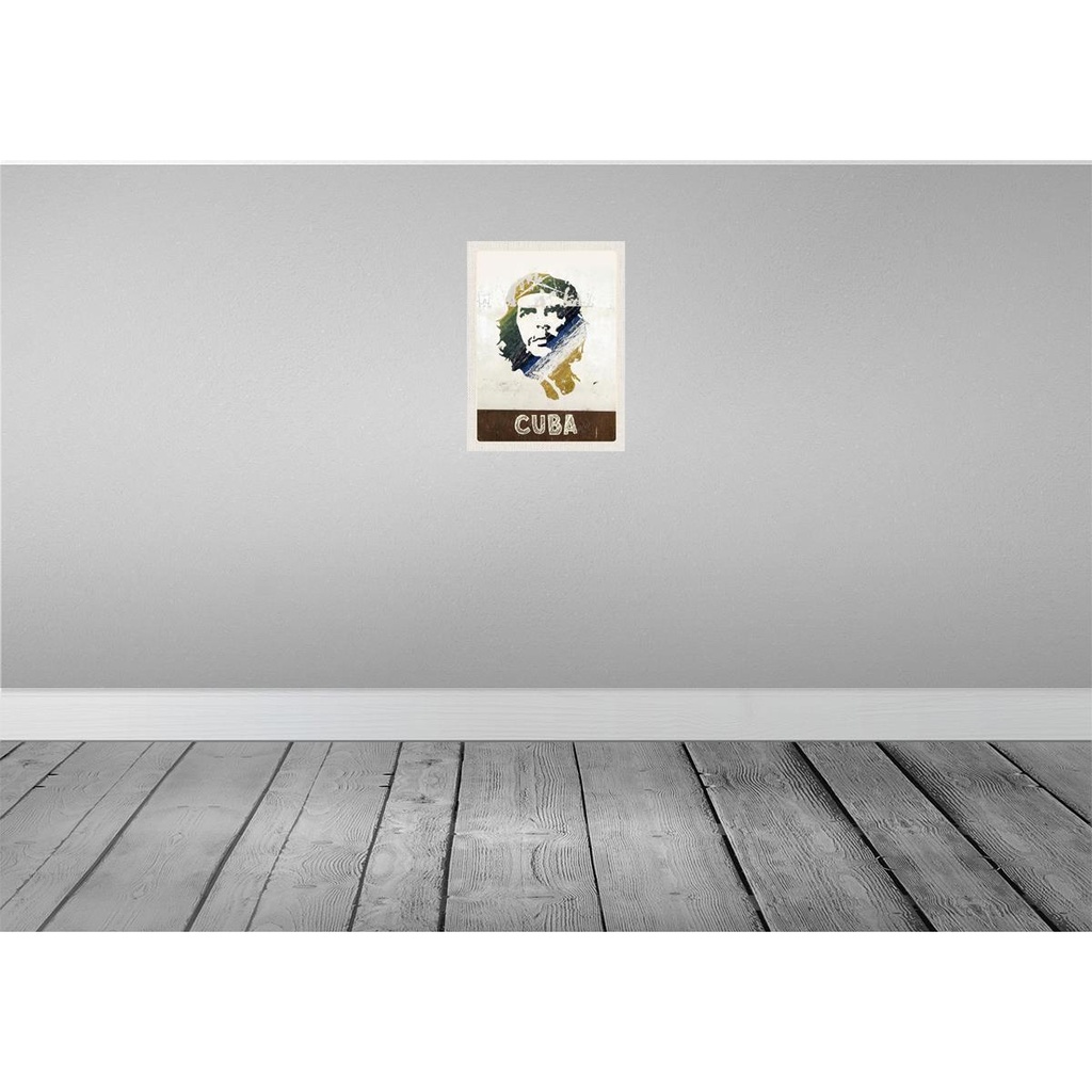[LA-136743-H] Holzschild 40x30 cm Cuba Karibik Che Guevara Frieden Bildmotiv Reisemotiv Abenteuer Reisen Bild 2