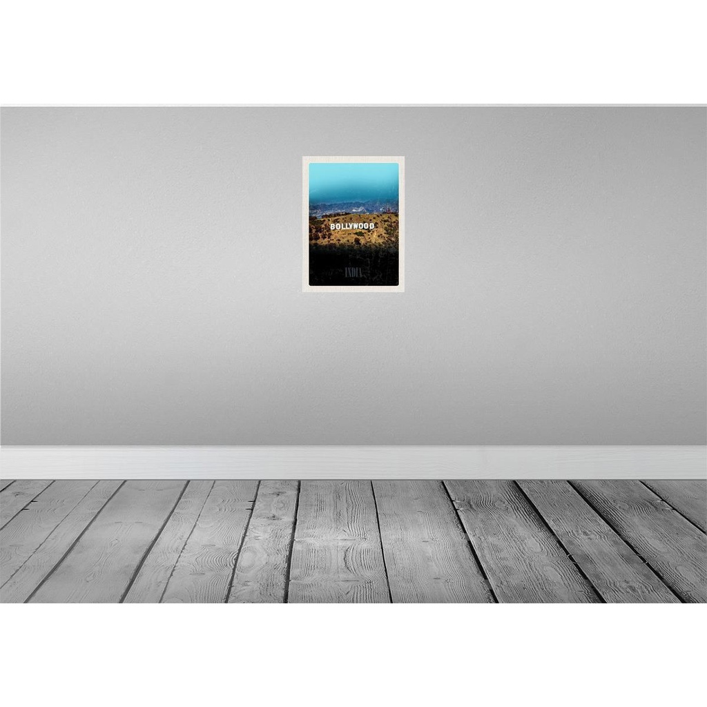 [LA-136772-H] Holzschild 40x30 cm Bollywood Indien Star indische Filme Bildmotiv Reisemotiv Abenteuer Reisen Bild 2