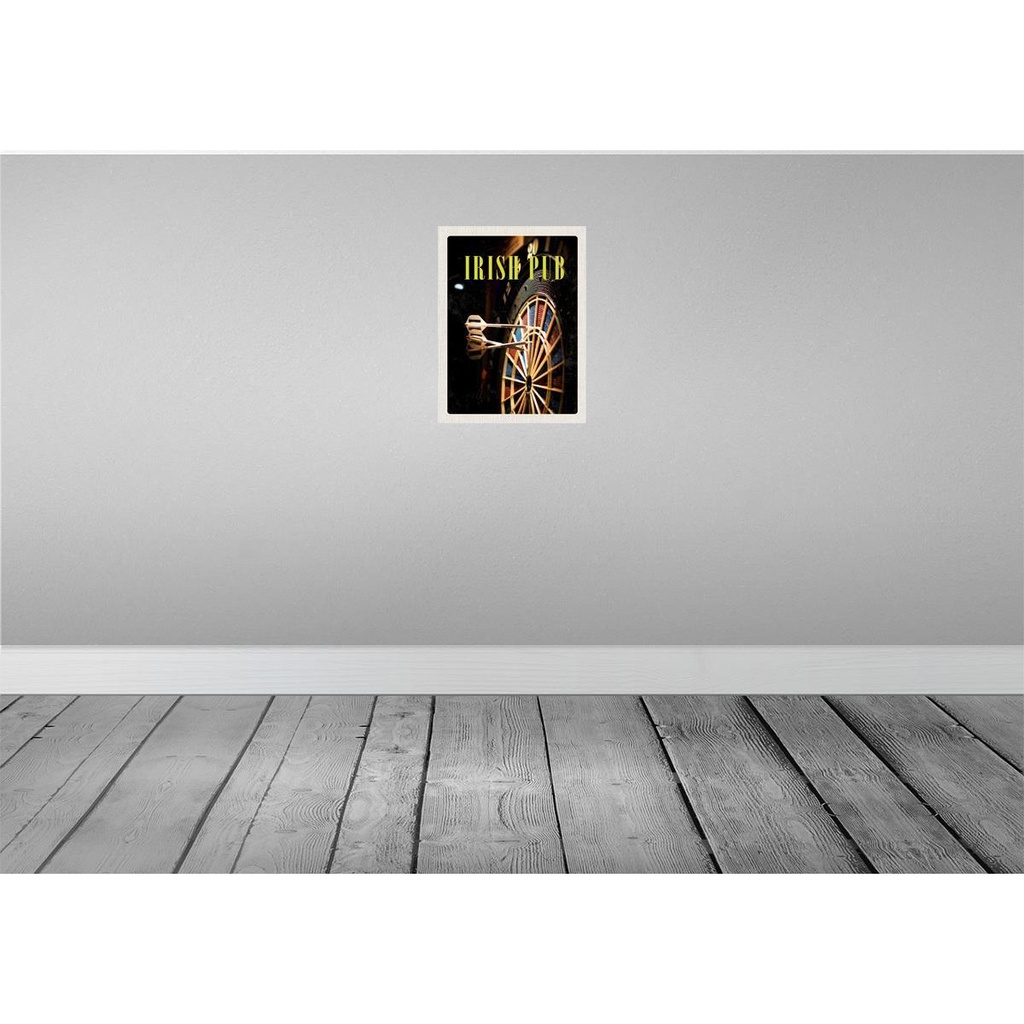 [LA-136786] Blechschild 40x30 cm Irland Kneipen Spiel Dartboard Bildmotiv Reisemotiv Abenteuer Reisen Europa Urlaub Bild 2