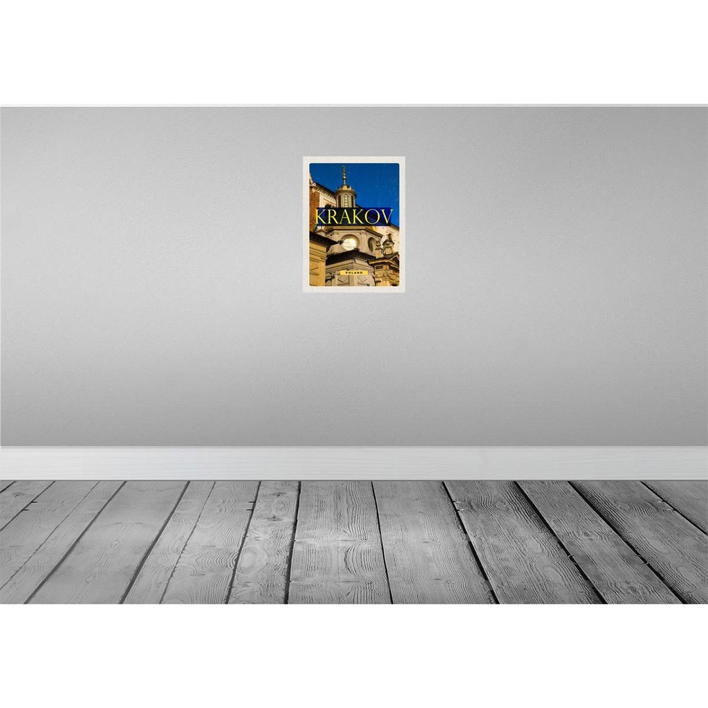 [LA-136789] Blechschild 40x30 cm Krakow Sehenswürdigkeit Europa Reise Bildmotiv Reisemotiv Abenteuer Reisen Urlaub Bild 2