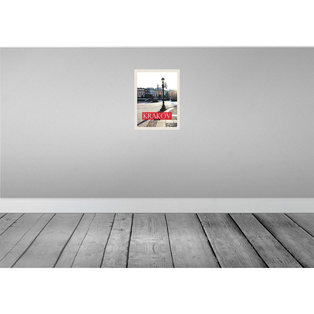 [LA-136795-H] Holzschild 40x30 cm Krakow Gebäude Polen Innenstadt Bildmotiv Reisemotiv Europa Bild 2