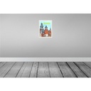 [LA-136803] Blechschild 40x30 cm Krakow Turm Mittelalter Gemälde Bildmotiv Reisemotiv Abenteuer Reisen Europa Urlaub Bild 2