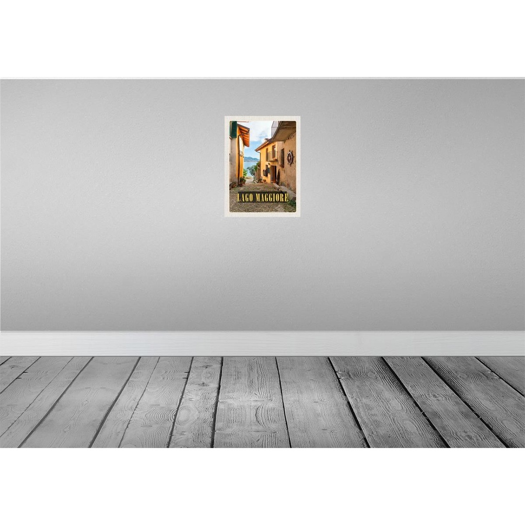[LA-136805] Blechschild 40x30 cm Isola Bella Urlaub Lago Maggiore Italien Bildmotiv Reisemotiv Abenteuer Reisen Europa Bild 2