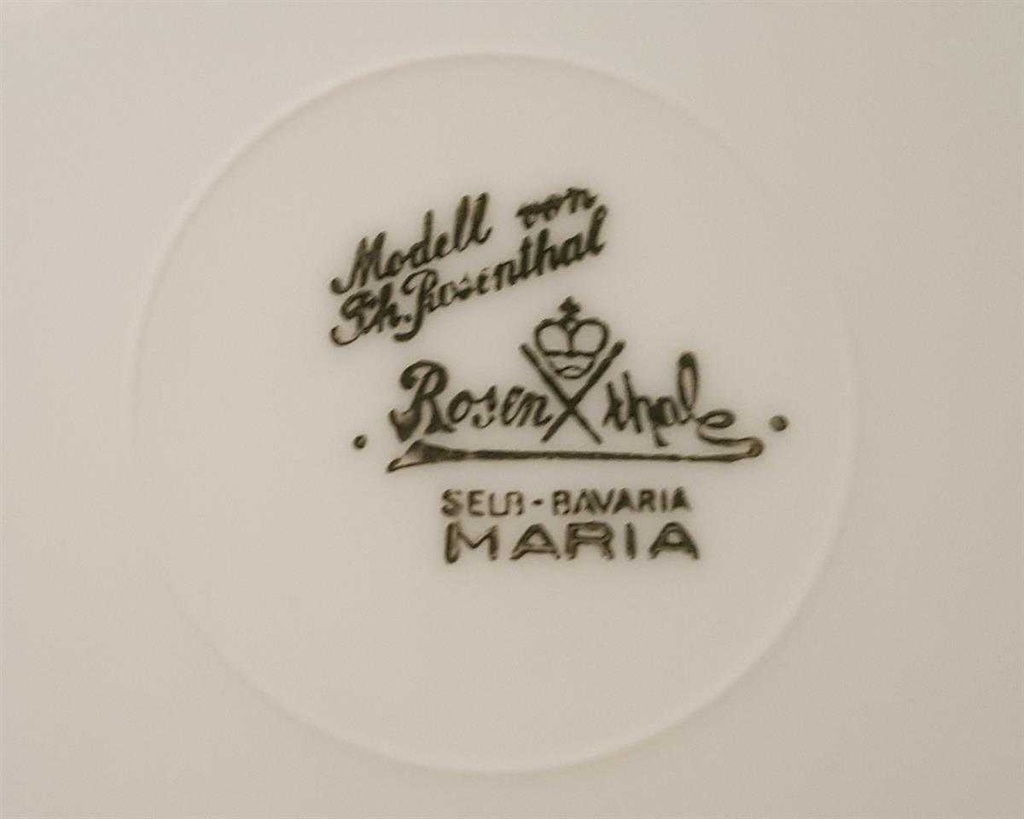[16081500274] Kuchenteller Dessertteller Frühstücksteller Rosenthal Maria Streublume II. Wahl gebraucht - gut Bild 8