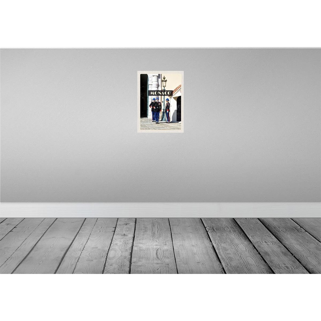 [LA-136827-H] Holzschild 40x30 cm Monaco Urlaubsort Europa Trip Bildmotiv Reisemotiv Straße Stadt Bild 2