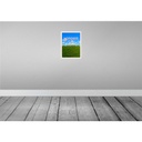 [LA-136832] Blechschild 40x30 cm Nordsee Wolken Urlaub Wiese Schafe Natur Bildmotiv Reisemotiv Abenteuer Reisen Europa Bild 2