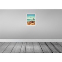 [LA-136839-H] Holzschild 40x30 cm Nordsee Strand Meer Flaschenpost Bildmotiv Reisemotiv Europa Bild 2