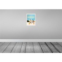 [LA-136840] Blechschild 40x30 cm Nordsee Leuchtturm Strand Seestern Bildmotiv Reisemotiv Abenteuer Reisen Europa Urlaub Bild 2