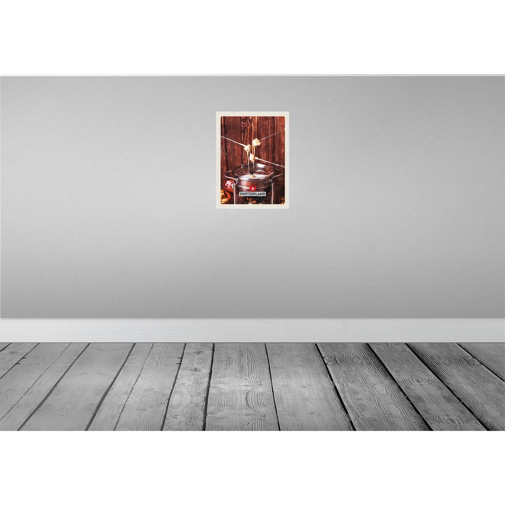 [LA-136871] Blechschild 40x30 cm Schweiz Europa Urlaub Käse Raclett Gerichte Bildmotiv Reisemotiv Abenteuer Reisen Bild 2