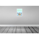[LA-136887-H] Holzschild 40x30 cm Sizilien Italien Boot Ufer Strand Meer Bildmotiv Reisemotiv Europa Bild 2