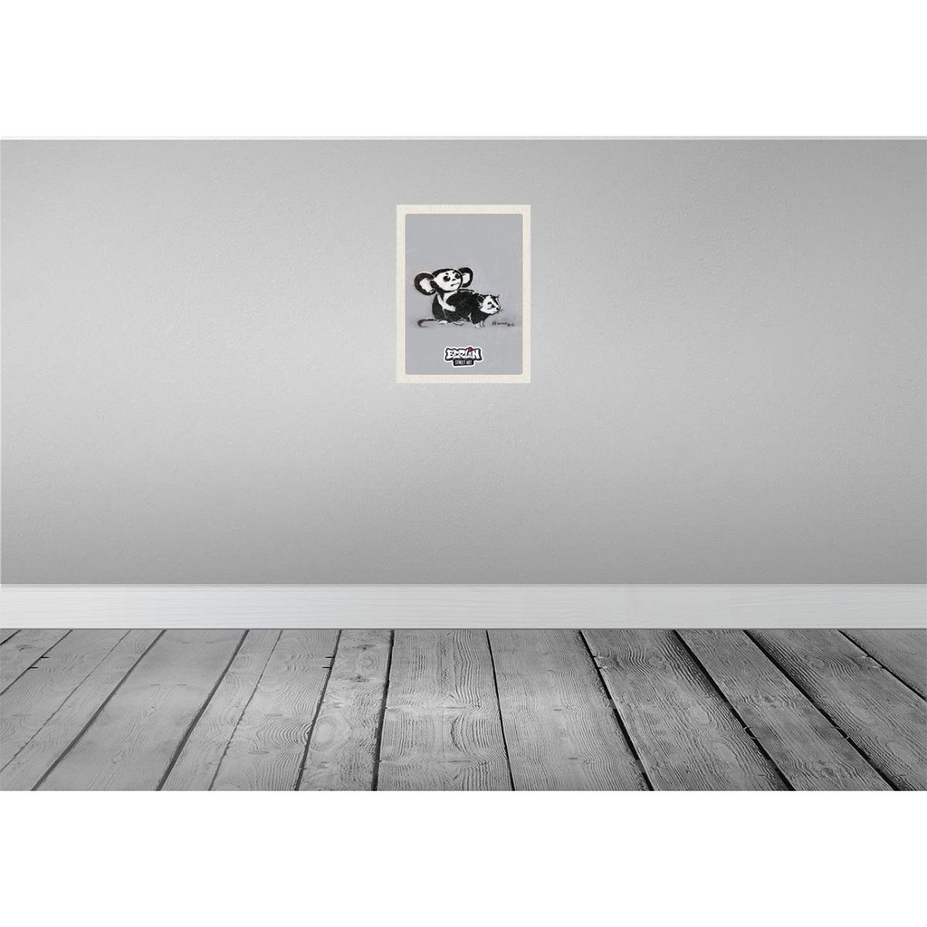[LA-136900] Blechschild 40x30 cm Berlin Hauptstadt Street Art Affen Bildmotiv Reisemotiv Abenteuer Reisen Urlaub Bild 2