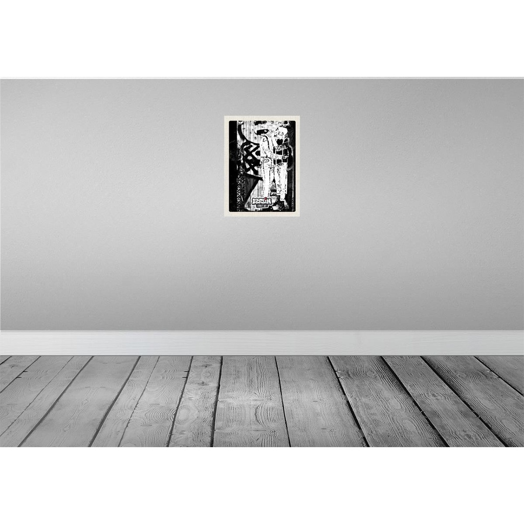 [LA-136906-H] Holzschild 40x30 cm Berlin Deutschland Geschlecht Graffiti Bildmotiv Reisemotiv Abenteuer Reisen Bild 2