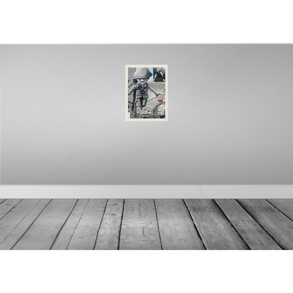 [LA-136912-H] Holzschild 40x30 cm Berlin Hauptstadt Krieg Street Art Bildmotiv Reisemotiv Abenteuer Reisen Bild 2