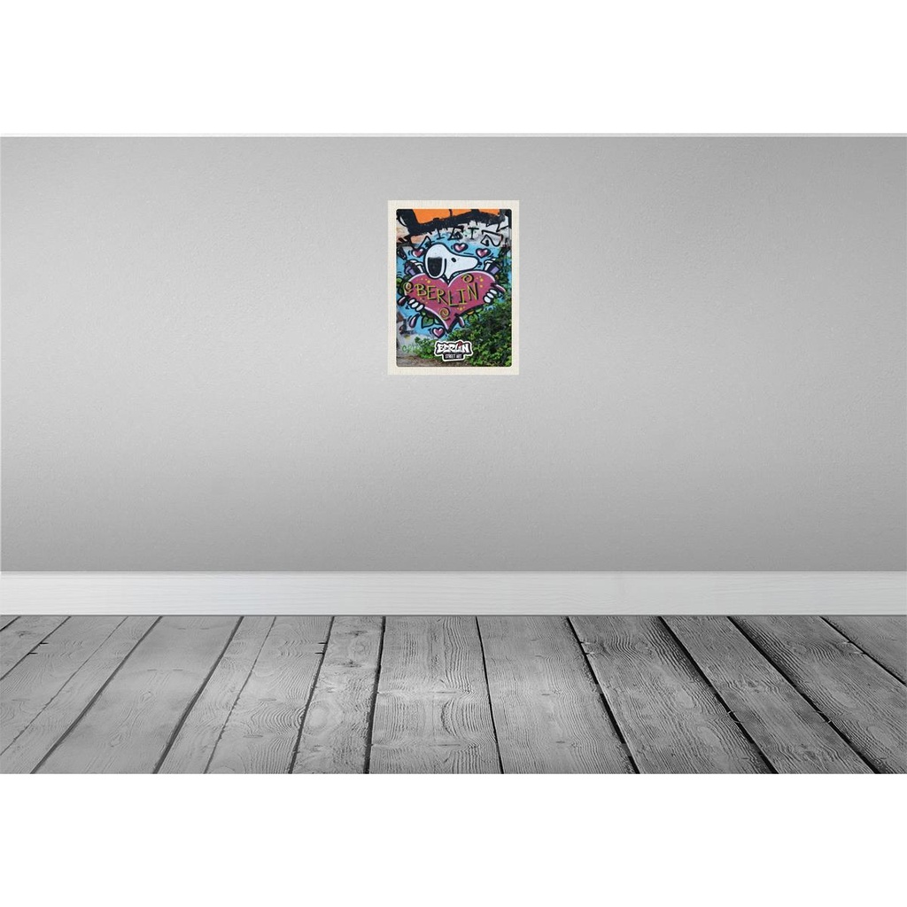 [LA-136913] Blechschild 40x30 cm Berlin Liebe Urlaub Graffiti Kunst Street Art Bildmotiv Reisemotiv Abenteuer Reisen Bild 2