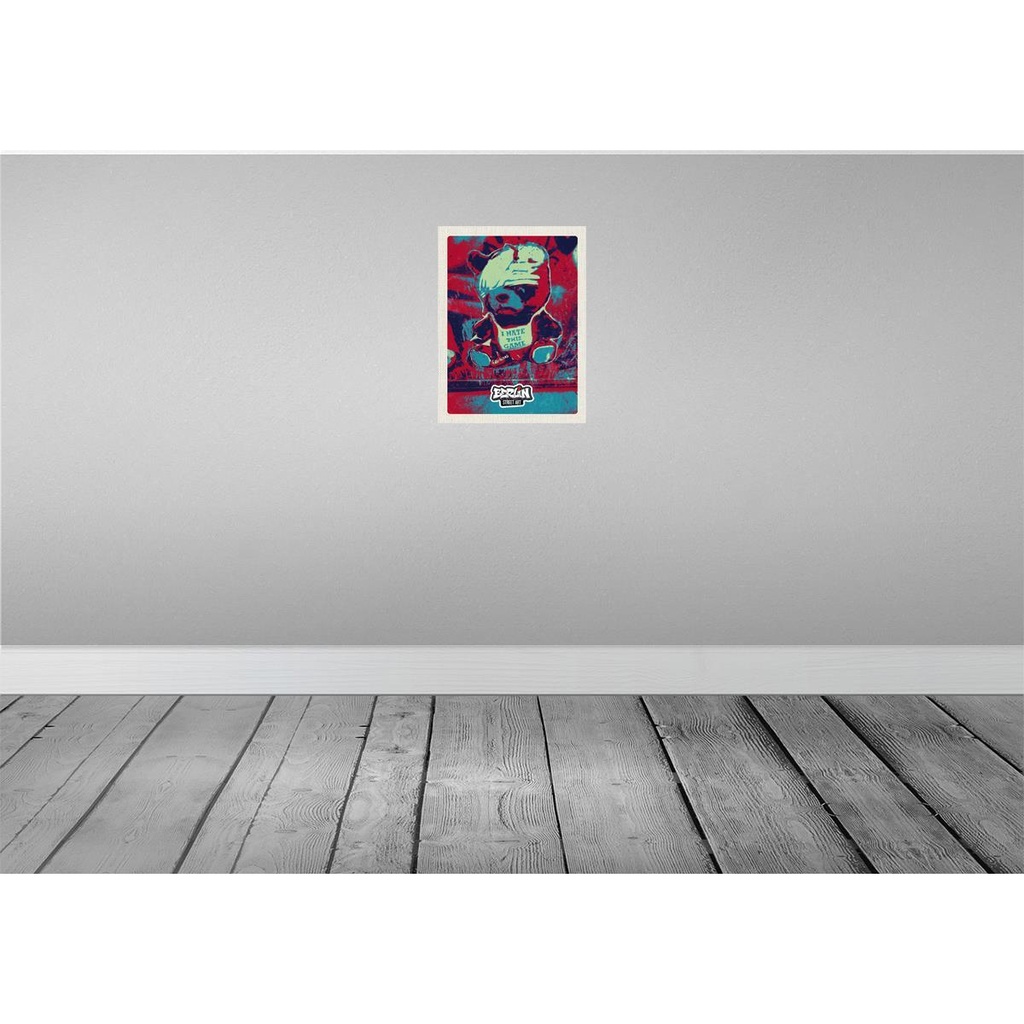 [LA-136921] Blechschild 40x30 cm Berlin Graffiti Reisen Urlaub I hate this Game Kunst Bildmotiv Reisemotiv Abenteuer Bild 2
