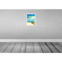 [LA-136925-H] Holzschild 40x30 cm Sylt Strand Meer Sand Sommer Fahrrad Bildmotiv Reisemotiv Deutschland Bild 2