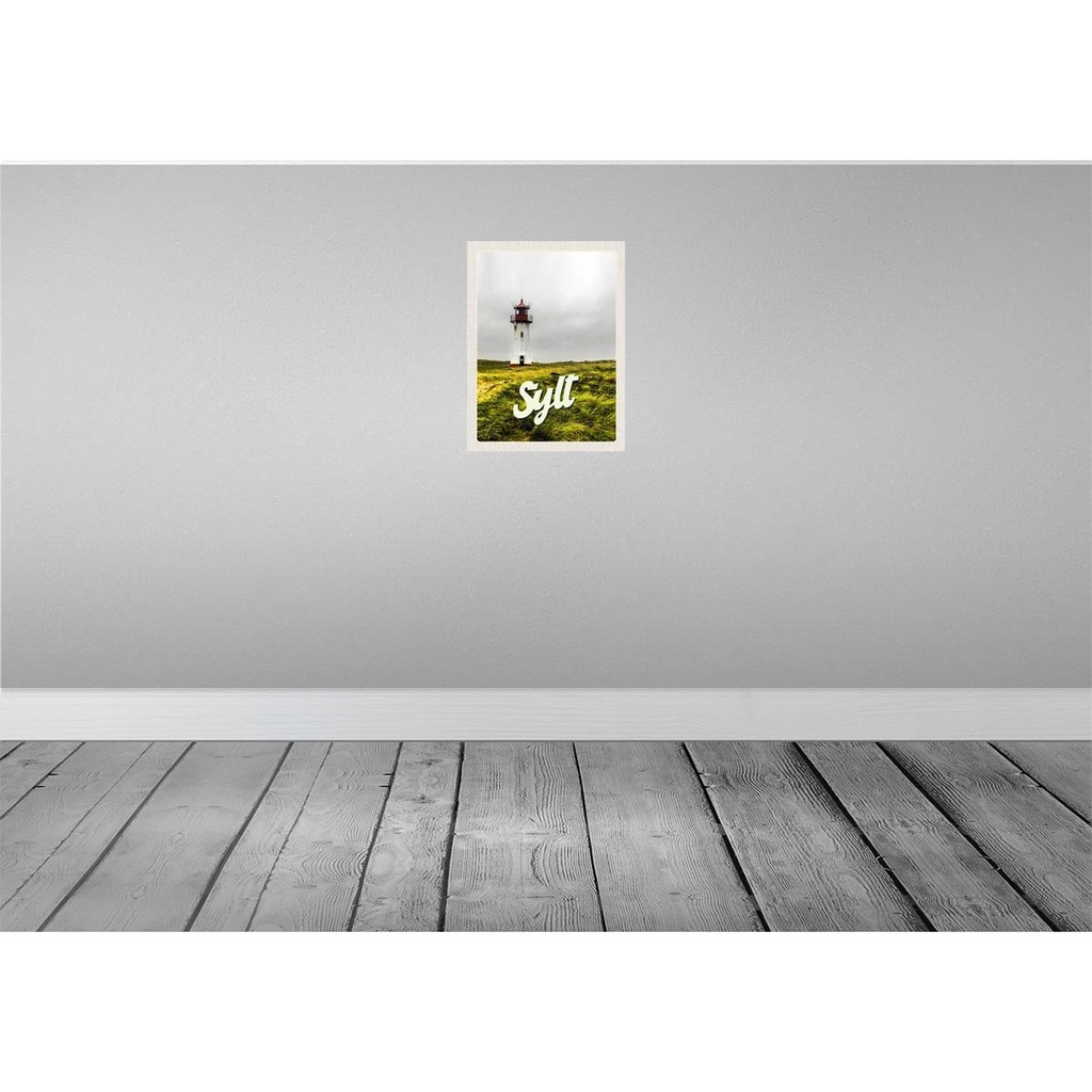 [LA-136926] Blechschild 40x30 cm Sylt Strand Urlaub Leuchtturm Wiese Bildmotiv Reisemotiv Abenteuer Reisen Straße Stadt Bild 2