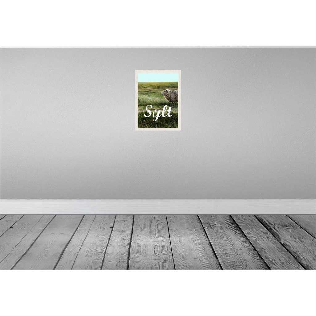 [LA-136927-H] Holzschild 40x30 cm Sylt InselWiese Schaf Bildmotiv Reisemotiv Deutschland Bild 2