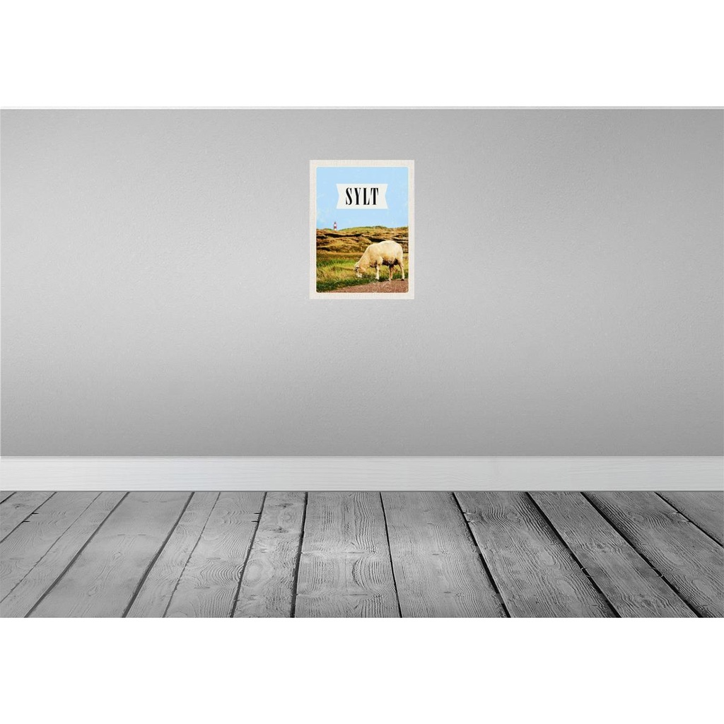 [LA-136934] Blechschild 40x30 cm Sylt Stadt Urlaub Urlaubsziel Wiese Bildmotiv Reisemotiv Abenteuer Reisen Straße Bild 2