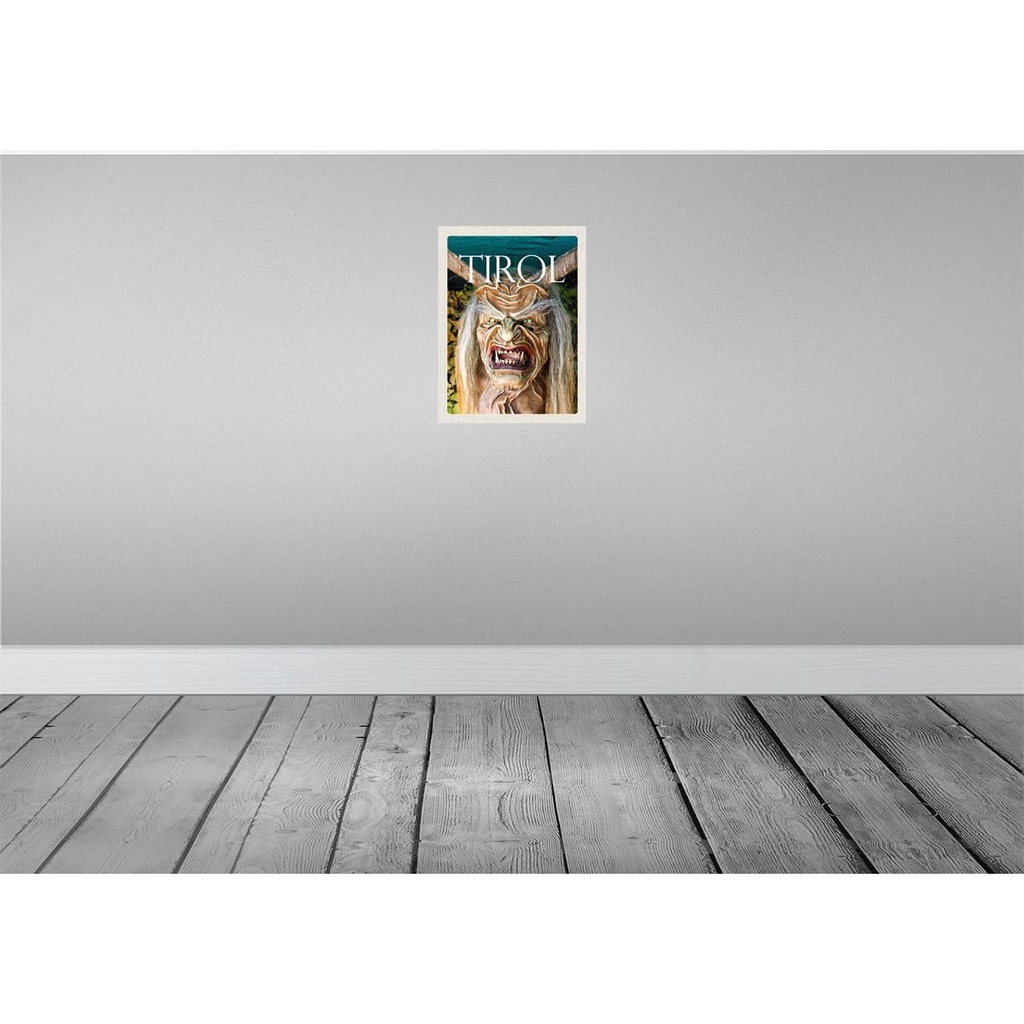 [LA-136949-H] Holzschild 40x30 cm Osttirol der Krampus Monster Teufel Bildmotiv Reisemotiv Europa Bild 2