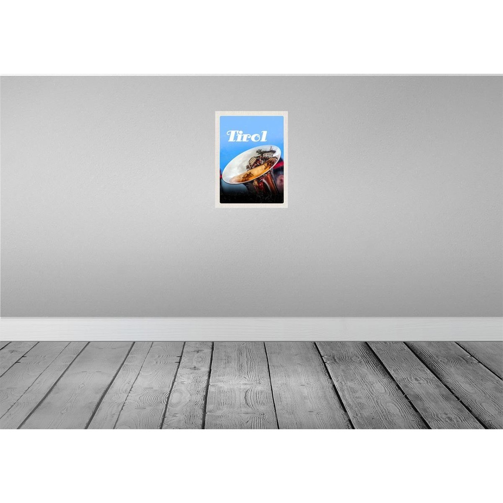 [LA-136956] Blechschild 40x30 cm Tirol Kapellentreffen Trompeten Musik Bildmotiv Reisemotiv Abenteuer Reisen Europa Urlaub Bild 2