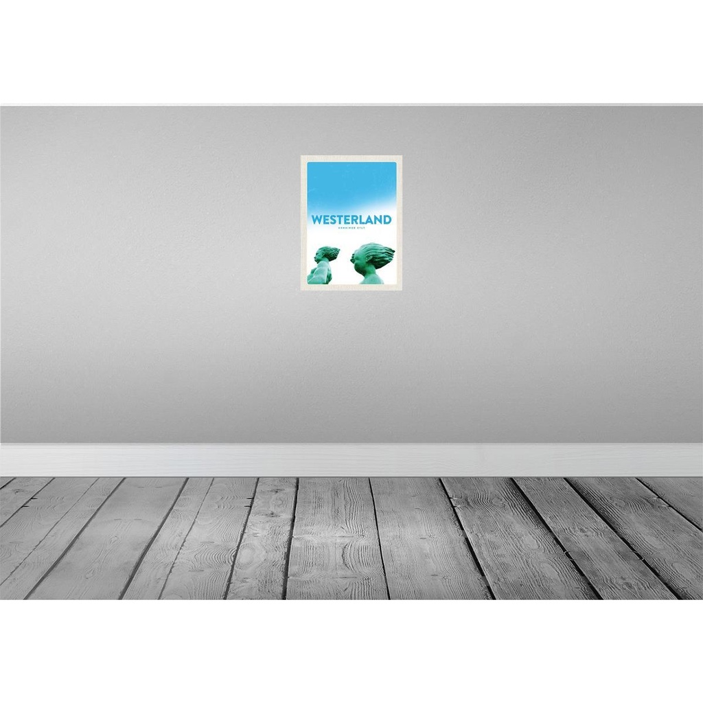 [LA-136970-H] Holzschild 40x30 cm WesterlandSylt Reisende Bildmotiv Reisemotiv Urlaub Bild 2
