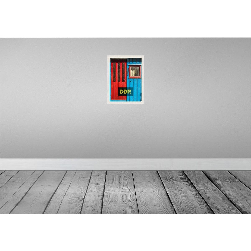 [LA-136999-H] Holzschild 40x30 cm Berlin Deutschland Häuser DDR Krieg Bildmotiv Reisemotiv Abenteuer Reisen Bild 2