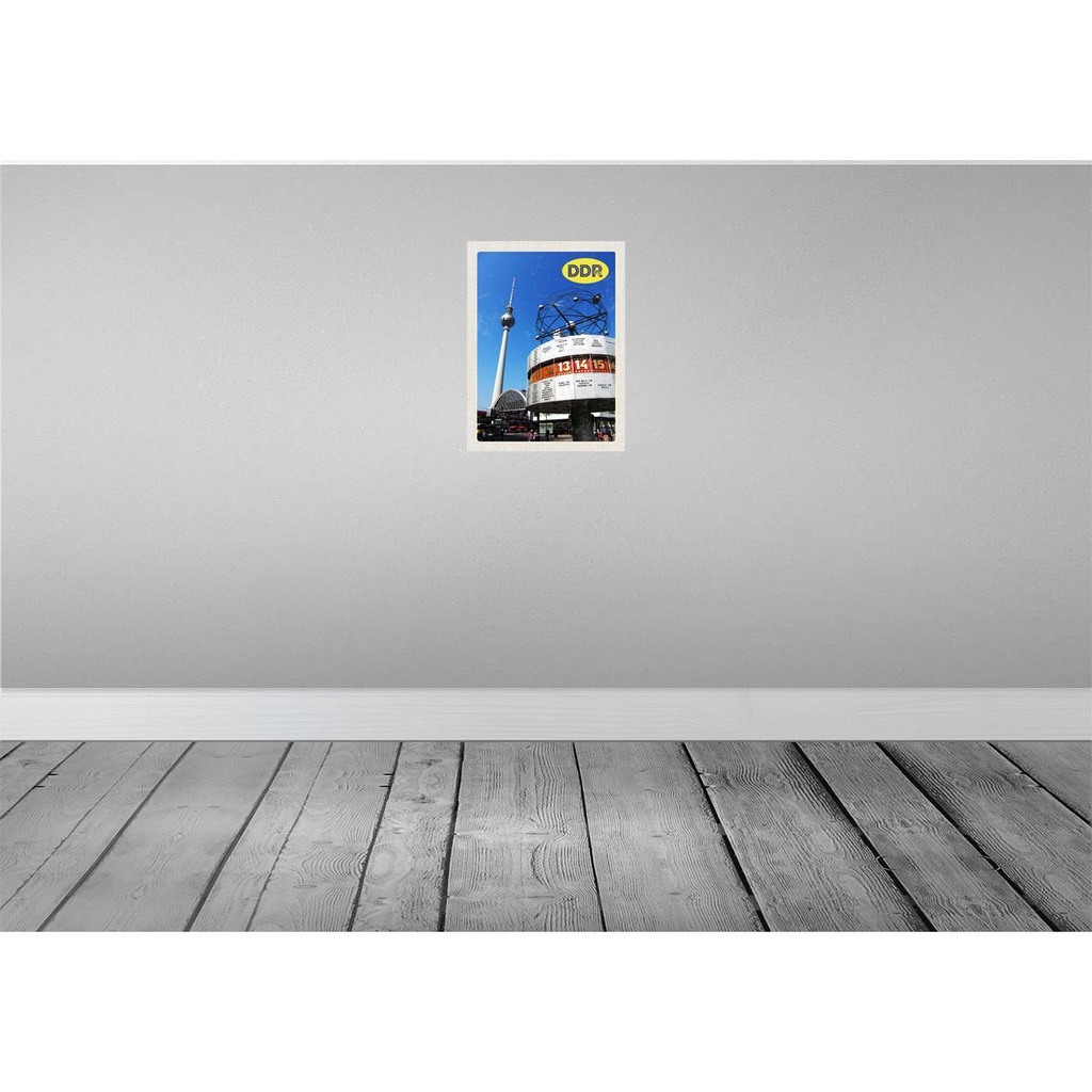 [LA-137006] Blechschild 40x30 cm Berlin Alexanderplatz Weltzeituhr Bildmotiv Reisemotiv Abenteuer Reisen Urlaub Bild 2