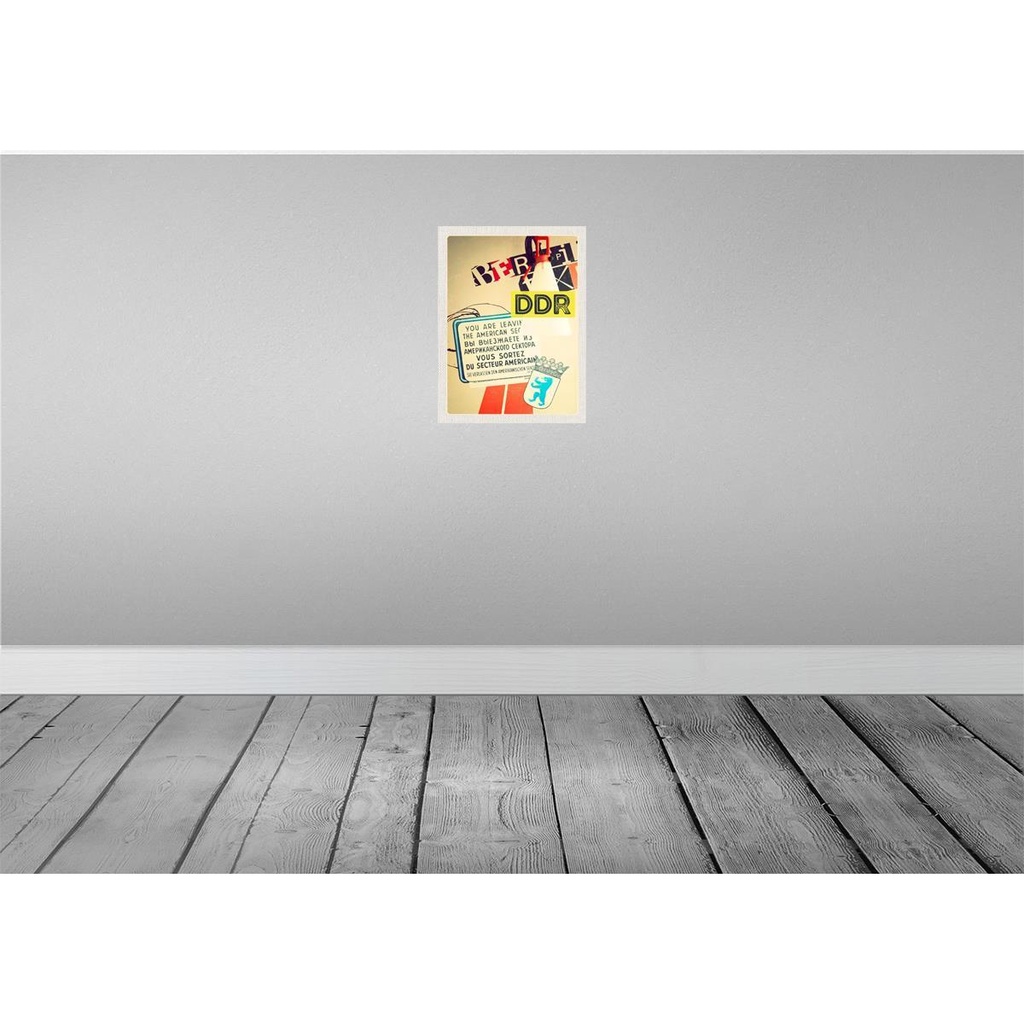 [LA-137008-H] Holzschild 40x30 cm Berlin DDR Amerikanischen Sektor Armee Bild 2