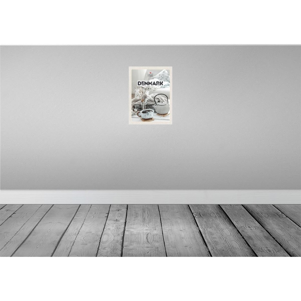 [LA-137011] Blechschild 40x30 cm Dänemark weiß Urlaub Teekanne gemütlich Decke Bildmotiv Reisemotiv Abenteuer Reisen Europa Bild 2