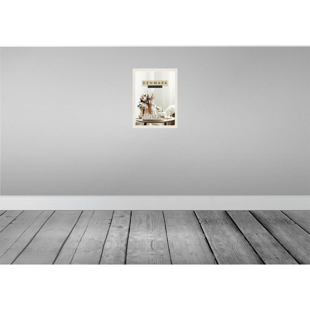 [LA-137020-H] Holzschild 40x30 cm Dänemark Wohnungseinrichtung weiß Bildmotiv Reisemotiv Europa Bild 2