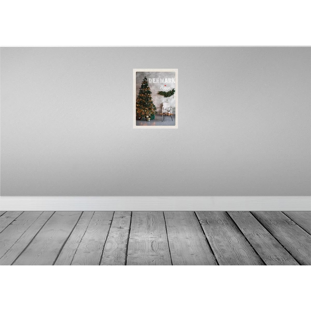 [LA-137024] Blechschild 40x30 cm Dänemark Weihnachten Ostern Gruß Weihnachtsbaum Bildmotiv Reisemotiv Abenteuer Reisen Europa Urlaub Bild 2