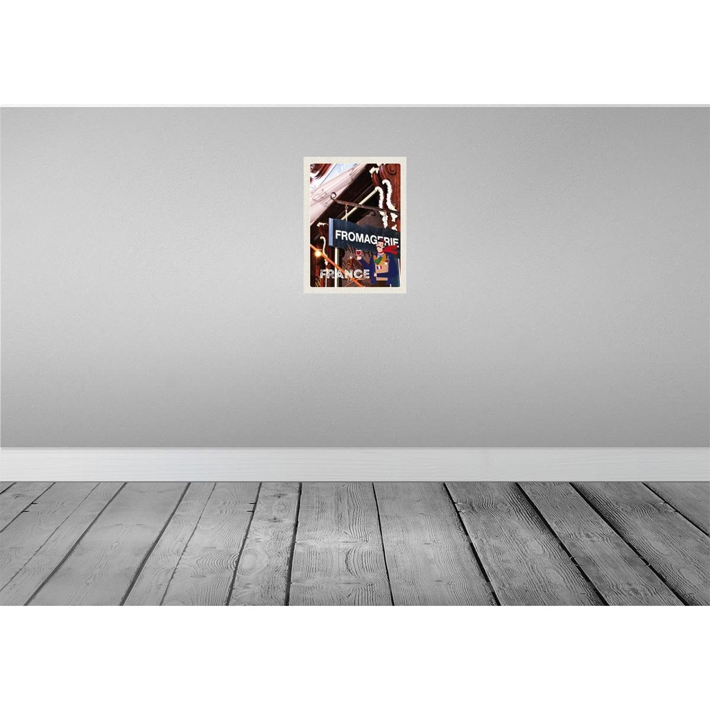[LA-137051] Blechschild 40x30 cm Frankreich Restaurant Fromafrie Bildmotiv Reisemotiv Abenteuer Reisen Europa Urlaub Bild 2