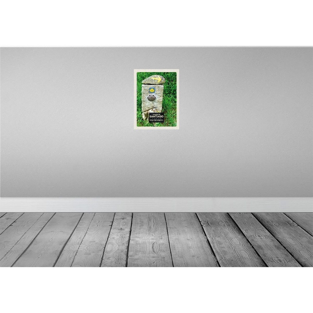 [LA-137094-H] Holzschild 40x30 cm Spain Camino De Santiago Jakobsweg Bildmotiv Reisemotiv Europa Bild 2