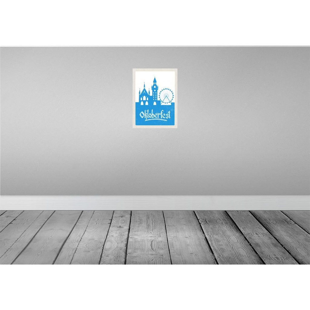 [LA-137121] Blechschild 40x30 cm München Oktoberfest Riesenras blau Deutschland Feiern Party Bild 2