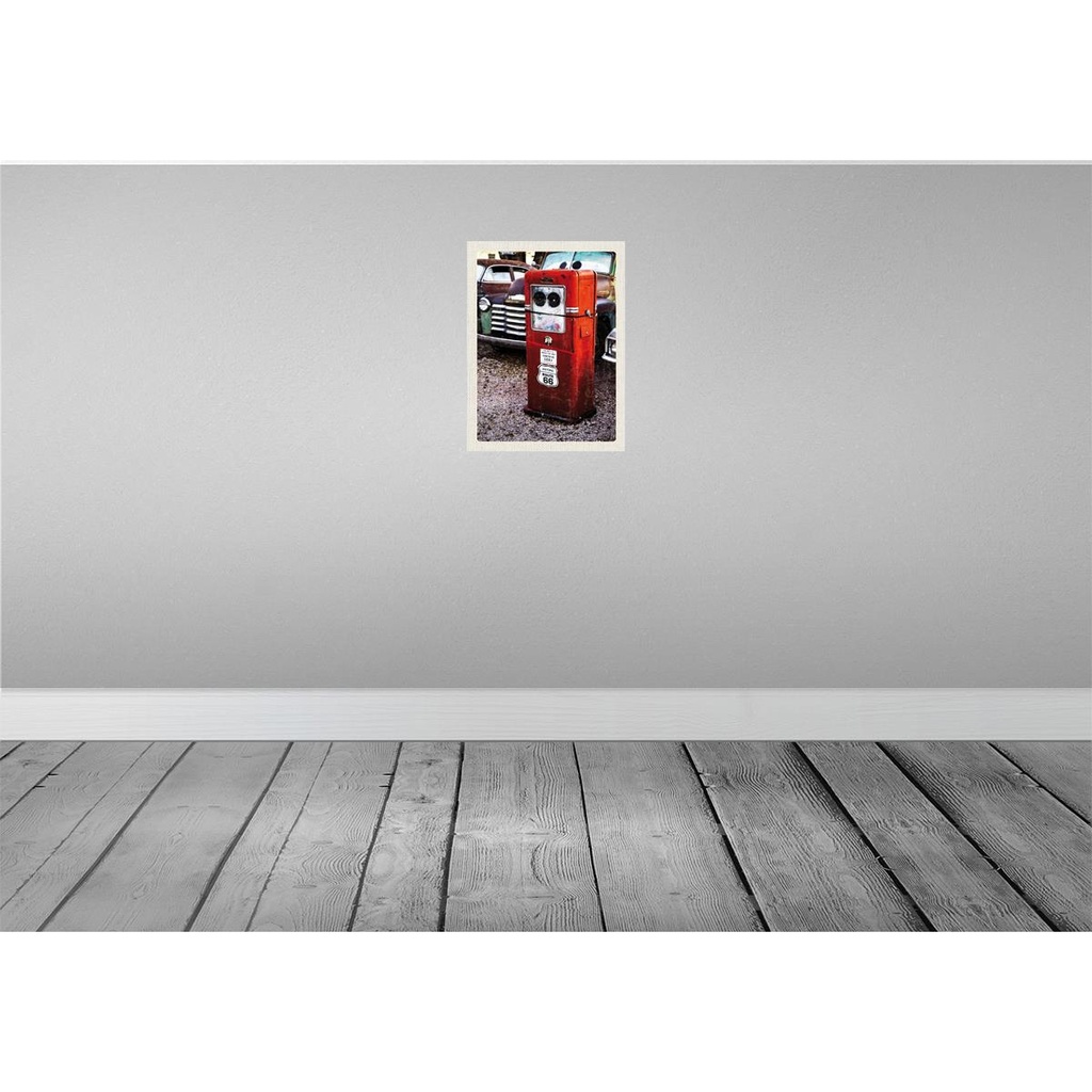 [LA-137139-H] Holzschild 40x30 cm USA Amerika Tankstelle Route 66 90er Bildmotiv Reisemotiv Bild 2