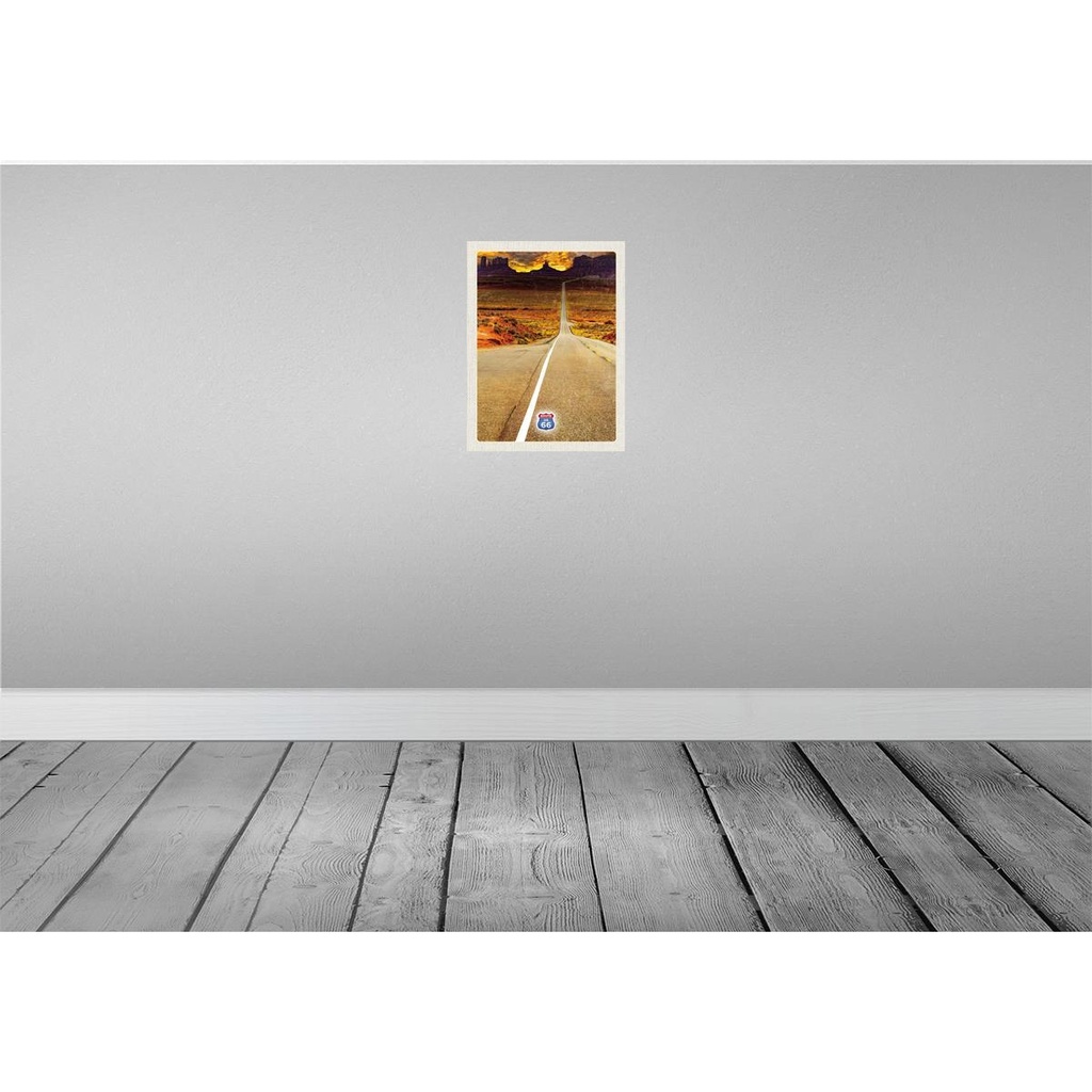 [LA-137151-H] Holzschild 40x30 cm Amerika USA Route 66 Straße Gebirge Bildmotiv Reisemotiv Bild 2