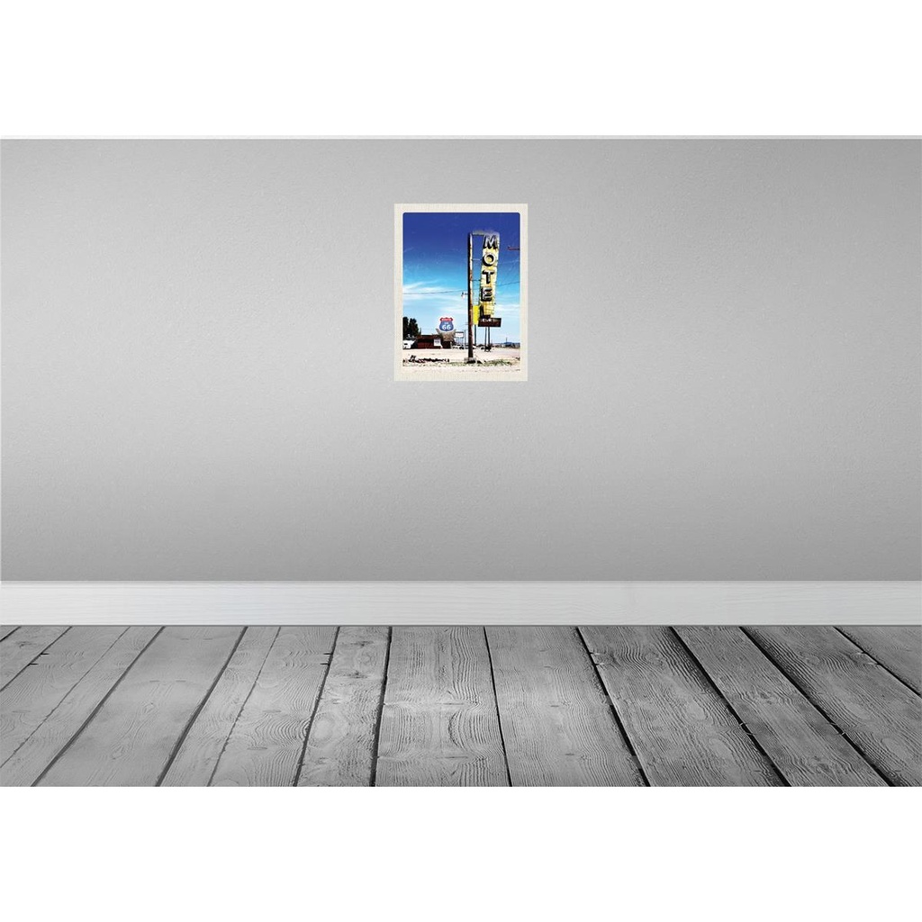 [LA-137156] Blechschild 40x30 cm Amerika USA Urlaub Route 66 Motel Wüste Bildmotiv Reisemotiv Abenteuer Reisen Bild 2