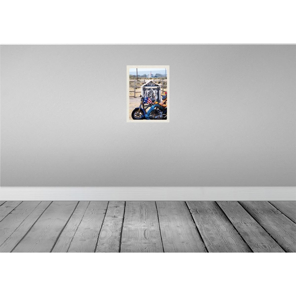 [LA-137157-H] Holzschild 40x30 cm Amerika Route 66 Biker California Bildmotiv Reisemotiv USA Bild 2
