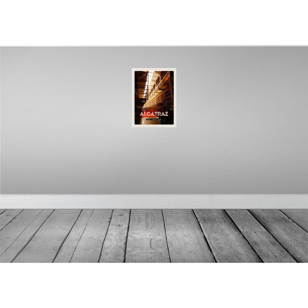[LA-137165] Blechschild 40x30 cm San Francisco Urlaub Alcatraz Gefängnis Bildmotiv Reisemotiv Abenteuer Reisen Amerika USA Bild 2